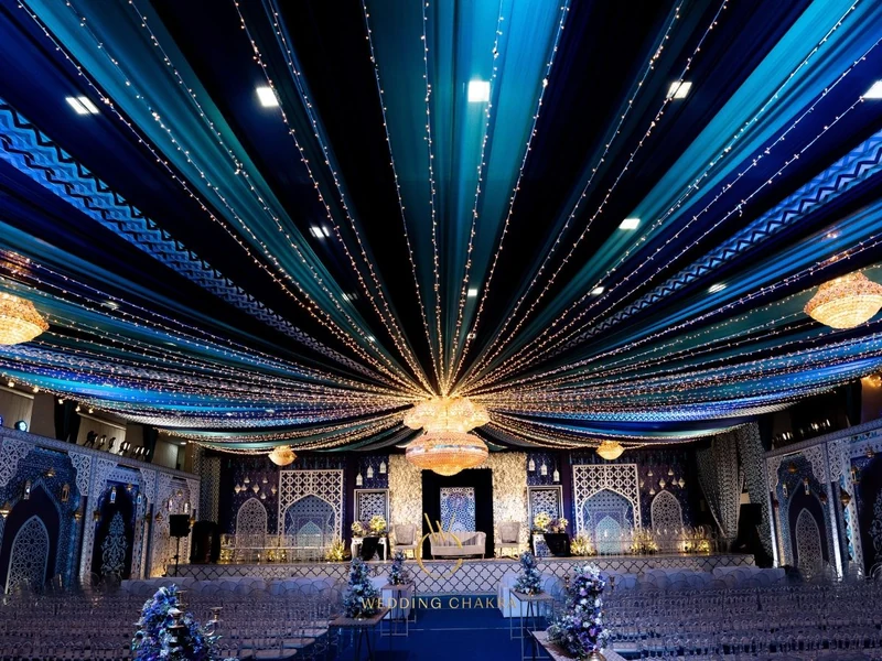 Wedding Chakra décor in Thanjavur