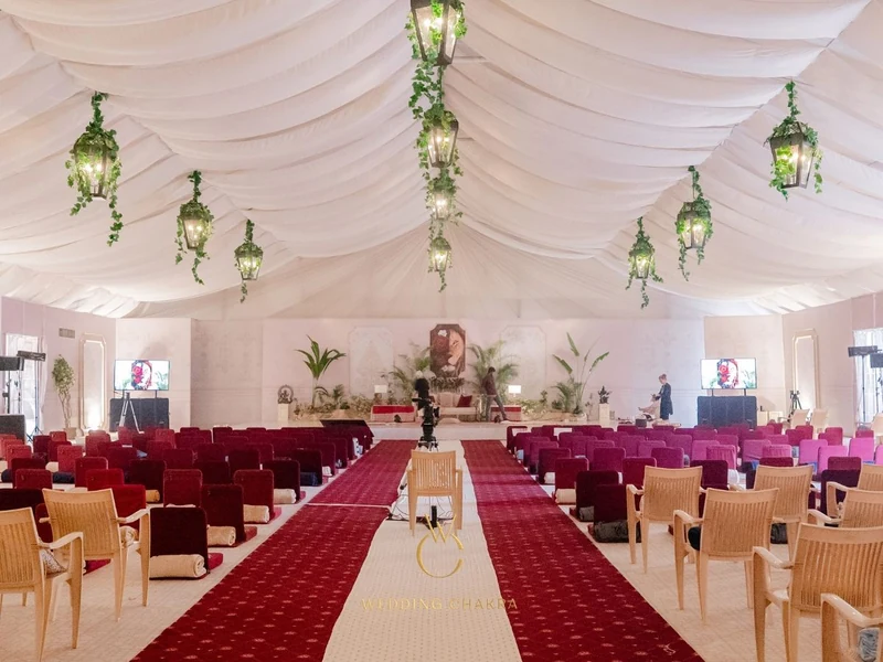 Wedding Chakra décor in Tiruvannamalai