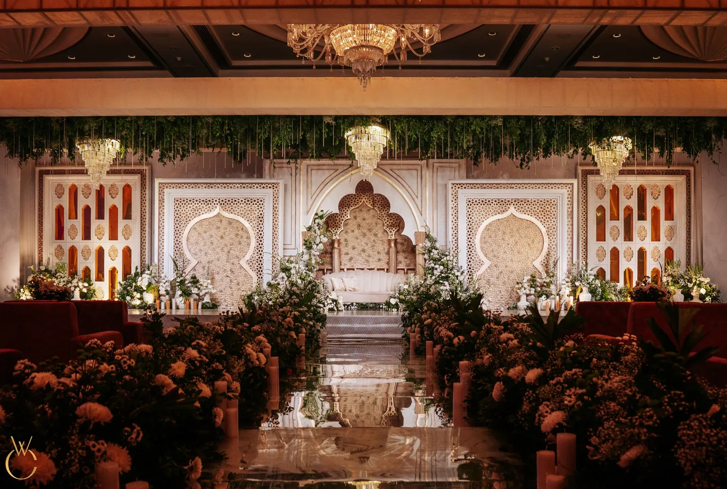 Wedding stage and venue decor by Wedding Chakra